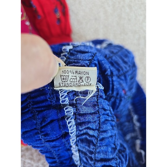 Kathmandu Imports Patchwork Pants Boho Peasant Hippie Festival Standard Size - Picture 16 of 16